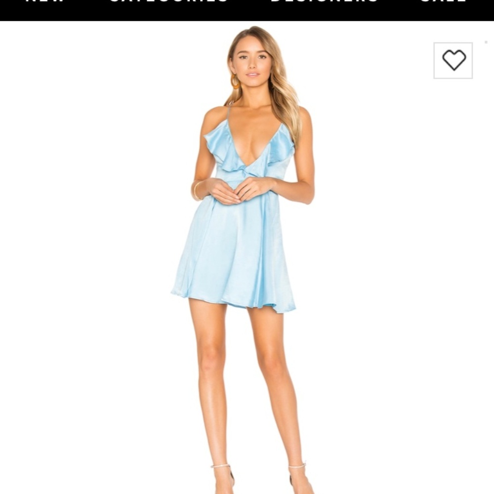 Privacy Please Baby Blue Ruffle Dress